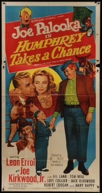 8b775 JOE PALOOKA IN HUMPHREY TAKES A CHANCE 3sh 1950 Joe Kirkwood as Ham Fisher's boxing character