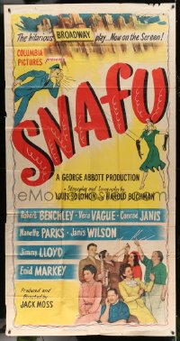 8b921 SNAFU 3sh 1945 Robert Benchley, Vera Vague, situation normal, all fouled up!