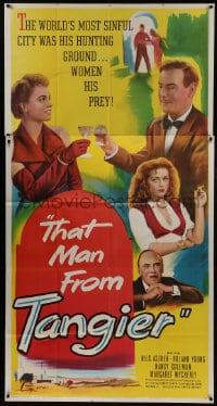 8b952 THAT MAN FROM TANGIER 3sh 1953 a man's life or a woman's love, he took what he wanted!