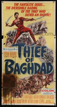 8b953 THIEF OF BAGHDAD 3sh 1961 daring Steve Reeves does fantastic deeds & defies an empire!