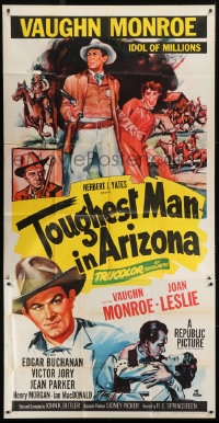 8b963 TOUGHEST MAN IN ARIZONA 3sh 1952 art of Vaughn Monroe, Idol of Millions & Joan Leslie!