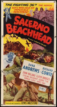 8b979 WALK IN THE SUN Spanish language 3sh R1951 Dana Andrews, Conte, Salerno Beachhead!