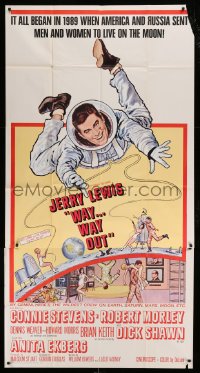 8b982 WAY WAY OUT 3sh 1966 astronaut Jerry Lewis sent to live on the moon in 1989!