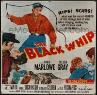 8b333 BLACK WHIP 6sh 1956 what was the secret HORROR of this strange killer of the West?