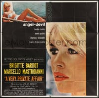 8b437 VERY PRIVATE AFFAIR 6sh 1962 Vie Privee, Marcello, full-length close-up of Brigitte Bardot!