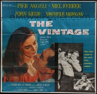 8b438 VINTAGE 6sh 1957 pretty Pier Angeli, Mel Ferrer, lusty, violent, primitive!