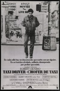 8b579 TAXI DRIVER pre-Awards Argentinean 1976 classic Robert De Niro walking, Martin Scorsese!