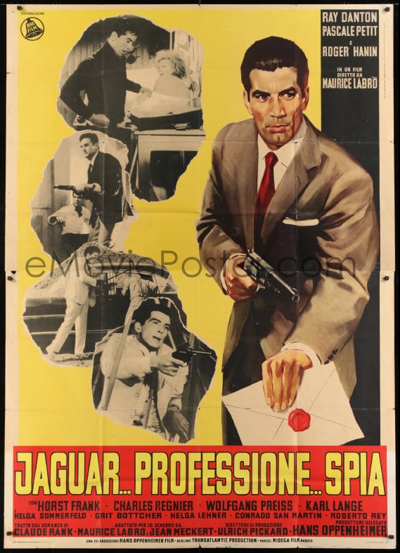 eMoviePoster.com: 8b103 CODE NAME JAGUAR Italian 2p 1966 Marice Labro's ...