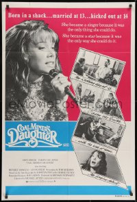 8c706 COAL MINER'S DAUGHTER Aust 1sh 1980 great photo of Sissy Spacek as country singer Loretta Lynn!