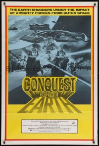 8c707 CONQUEST OF THE EARTH Aust 1sh 1980 Kent McCord, Battlestar Galactica compilation!