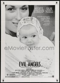 8c711 CRY IN THE DARK Aust 1sh 1988 Meryl Streep's baby is eaten by dingos, Evil Angels!