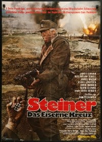 8c566 CROSS OF IRON German 1977 Sam Peckinpah, cool image of James Coburn in WWII!