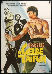 8c569 DER GELBE TAIFUN German 1976 wonderful different art of Bruce Lee as Kato!