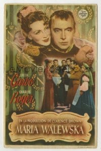 8c092 CONQUEST Spanish herald 1944 Greta Garbo as Marie Walewska, Charles Boyer as Napoleon!