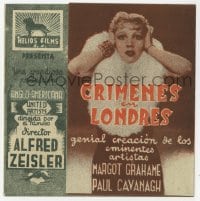 8c096 CRIME OVER LONDON Spanish herald 1943 Margot Grahame, Paul Cavanagh, different images!