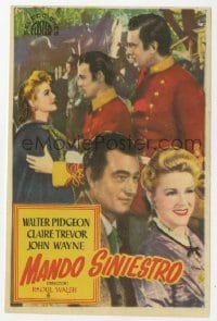 8c099 DARK COMMAND Spanish herald R1950s John Wayne, Walter Pidgeon, Claire Trevor, Roy Rogers!