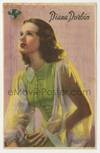 8c103 DEANNA DURBIN Spanish herald 1940s wonderful semi-profile portrait of the pretty actress!