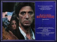 8f932 REVOLUTION British quad 1986 Al Pacino, Nastassja Kinski, set in 1776, directed by Hugh Hudson!