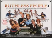 8f936 RUTHLESS PEOPLE British quad 1986 Danny DeVito, Bette Midler, directed by Jim Abrahams