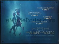 8f944 SHAPE OF WATER DS British quad 2017 del Toro, image of Hawkins & Jones as the Amphibian Man!