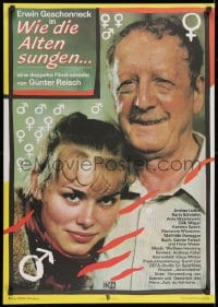 8f560 WIE DIE ALTEN SUNGEN East German 23x32 1986 man and woman symbols by Gerhat Brandt!