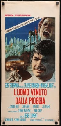 8f722 RIDER ON THE RAIN Italian locandina 1969 Charles Bronson, Marlene Jobert, Rene Clement!