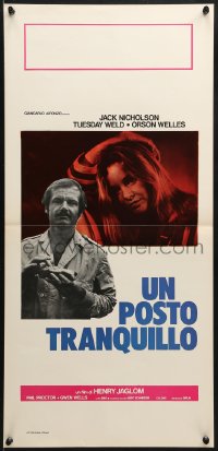 8f724 SAFE PLACE Italian locandina 1971 Welles, romantic image of Jack Nicholson & Tuesday Weld!