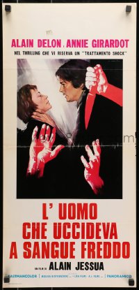 8f736 SHOCK TREATMENT Italian locandina 1973 Averardo Ciriello art of Alain Delon & Annie Girardo!