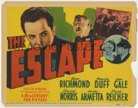 8j089 ESCAPE TC 1939 Kane Richmond, Henry Armetta, directed by Ricardo Cortez, ultra rare!