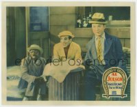 8j615 HALLELUJAH I'M A BUM LC 1933 Al Jolson, Harry Langdon & Edgar Connor by trash can, very rare!