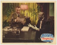 8j872 SHANGHAI CHEST LC #8 1948 Mantan Moreland w/ Roland Winters as Charlie Chan examining clue!