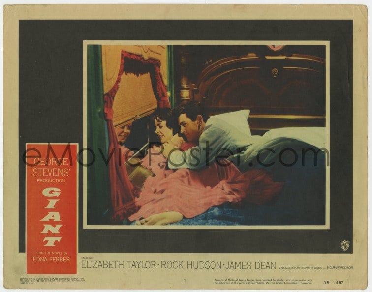 eMoviePoster.com: 8j592 GIANT LC #1 1956 Elizabeth Taylor & Rock Hudson ...