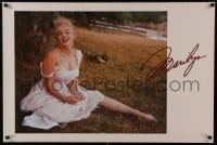 8k348 MARILYN MONROE 24x36 commercial poster 1991 the sexy legend in a field by Sam Shaw!