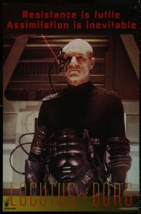 8k395 STAR TREK: THE NEXT GENERATION Locutus style 23x35 commercial poster 1997 Roddenberry