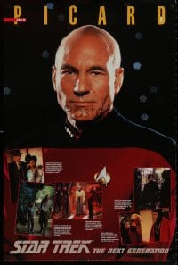 8k396 STAR TREK: THE NEXT GENERATION Picard style 24x36 commercial poster 1992 Roddenberry