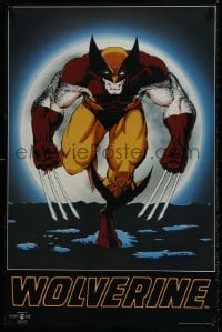 8k408 WOLVERINE 23x35 Canadian commercial poster 1987 Marvel Comics, cool image with claws out!