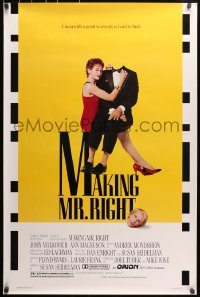 8k776 MAKING MR. RIGHT 1sh 1987 headless robot John Malkovich, Ann Magnuson. sci-fi comedy!