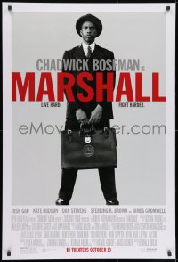 8k786 MARSHALL advance DS 1sh 2017 Chadwick Boseman in the title role as Thurgood Marshall!