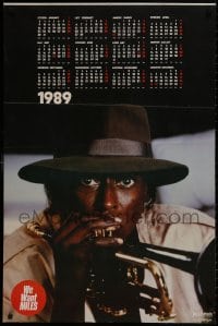 8k108 MILES DAVIS Polish calendar 1989 live jazz performance in Brussels, Barboza and Pagowski!