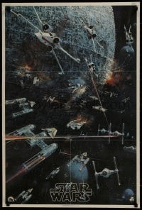 8k125 STAR WARS 22x33 music poster 1977 George Lucas classic sci-fi epic, John Berkey artwork!