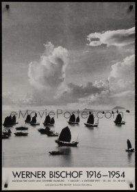 8k557 WERNER BISCHOF 1916 - 1954 24x33 German museum/art exhibition 1992 cool image of boats!