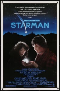 8k925 STARMAN 1sh 1984 John Carpenter, close-up portrait of alien Jeff Bridges & Karen Allen!