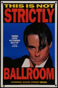 8k929 STRICTLY BALLROOM teaser 1sh 1992 cool close-up image of intense dancer Paul Mercurio!