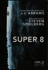 8k935 SUPER 8 teaser DS 1sh 2011 Kyle Chandler, Elle Fanning, cool design & stormy image!