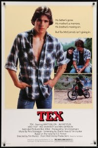 8k943 TEX 1sh 1982 young Matt Dillon, Meg Tilly & Emilio Estevez, from S.E. Hinton's novel!