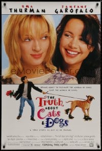 8k961 TRUTH ABOUT CATS & DOGS style A advance 1sh 1996 Uma Thurman, Janeane Garofalo, Ben Chapman!