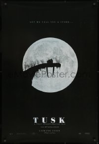 8k962 TUSK teaser DS 1sh 2014 incredibly creepy fantasy image of house in front of moon!