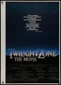 8k963 TWILIGHT ZONE printer's test 1sh 1983 Rod Serling TV series, Spielberg, John Alvin art!