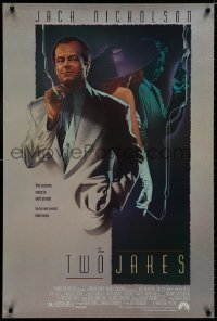 8k965 TWO JAKES 1sh 1990 cool full-length art of smoking Jack Nicholson by Rodriguez!