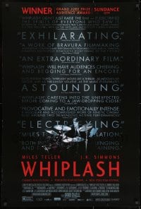 8k987 WHIPLASH 1sh 2015 Miles Teller, J.K. Simmons in AA winning role!